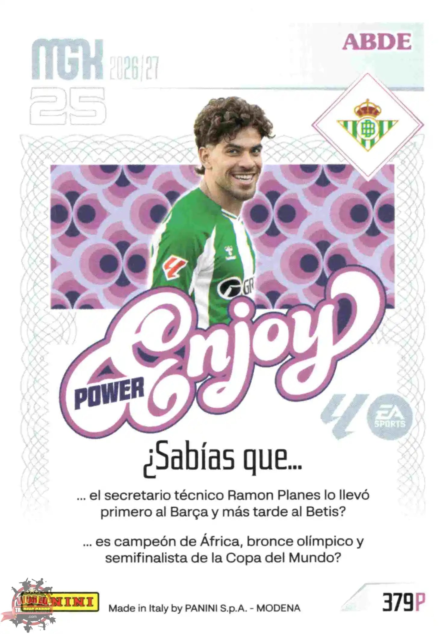Panini | Megacracks | 2026-2027 | #379P | Abde | Real Betis | Enjoy Power