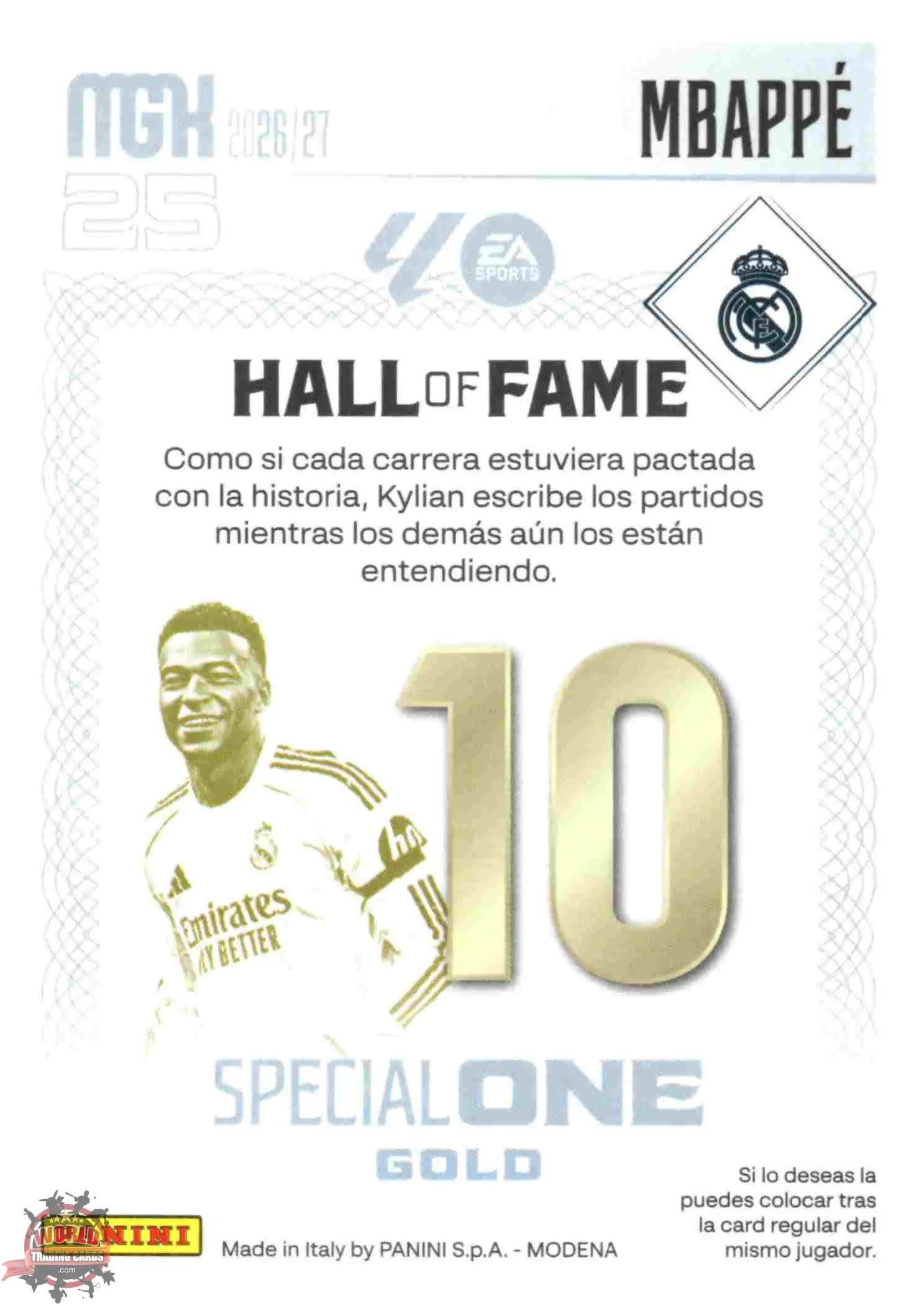 Panini | Megacracks | 2026-2027 | #SOG03 | Mbappé | Real Madrid | Special One Gold