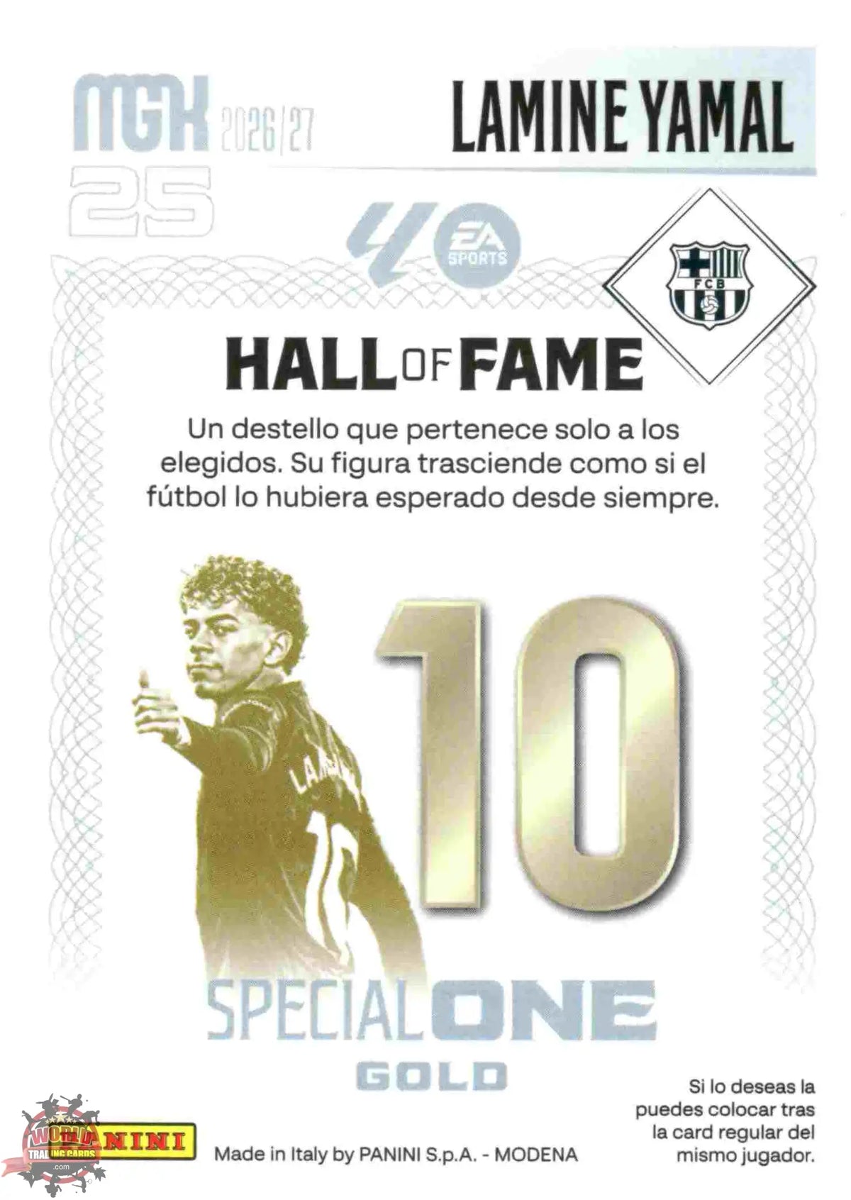 Panini | Megacracks | 2026-2027 | #SOG02 | Lamine Yamal | FC Barcelona | Special One Gold
