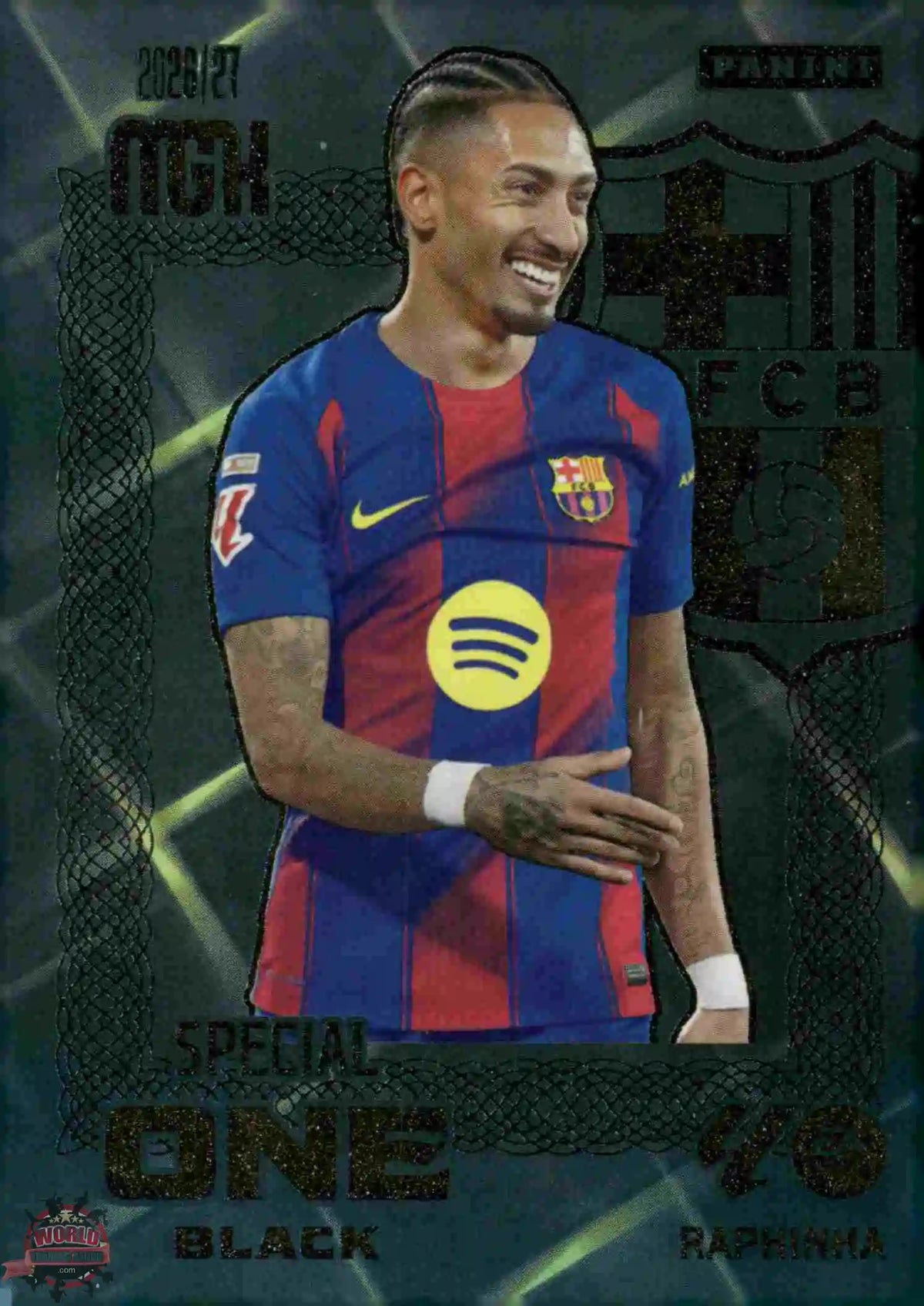 Panini | Megacracks | 2026-2027 | #SOB05 | Raphinha | FC Barcelona | Special One Black