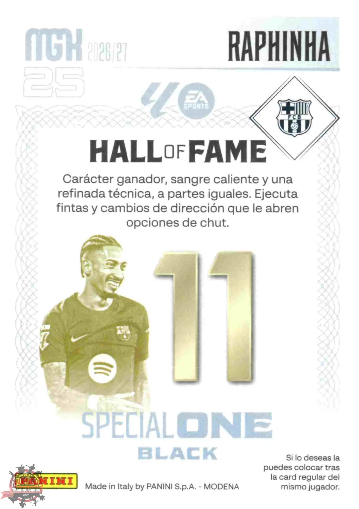 Panini | Megacracks | 2026-2027 | #SOB05 | Raphinha | FC Barcelona | Special One Black