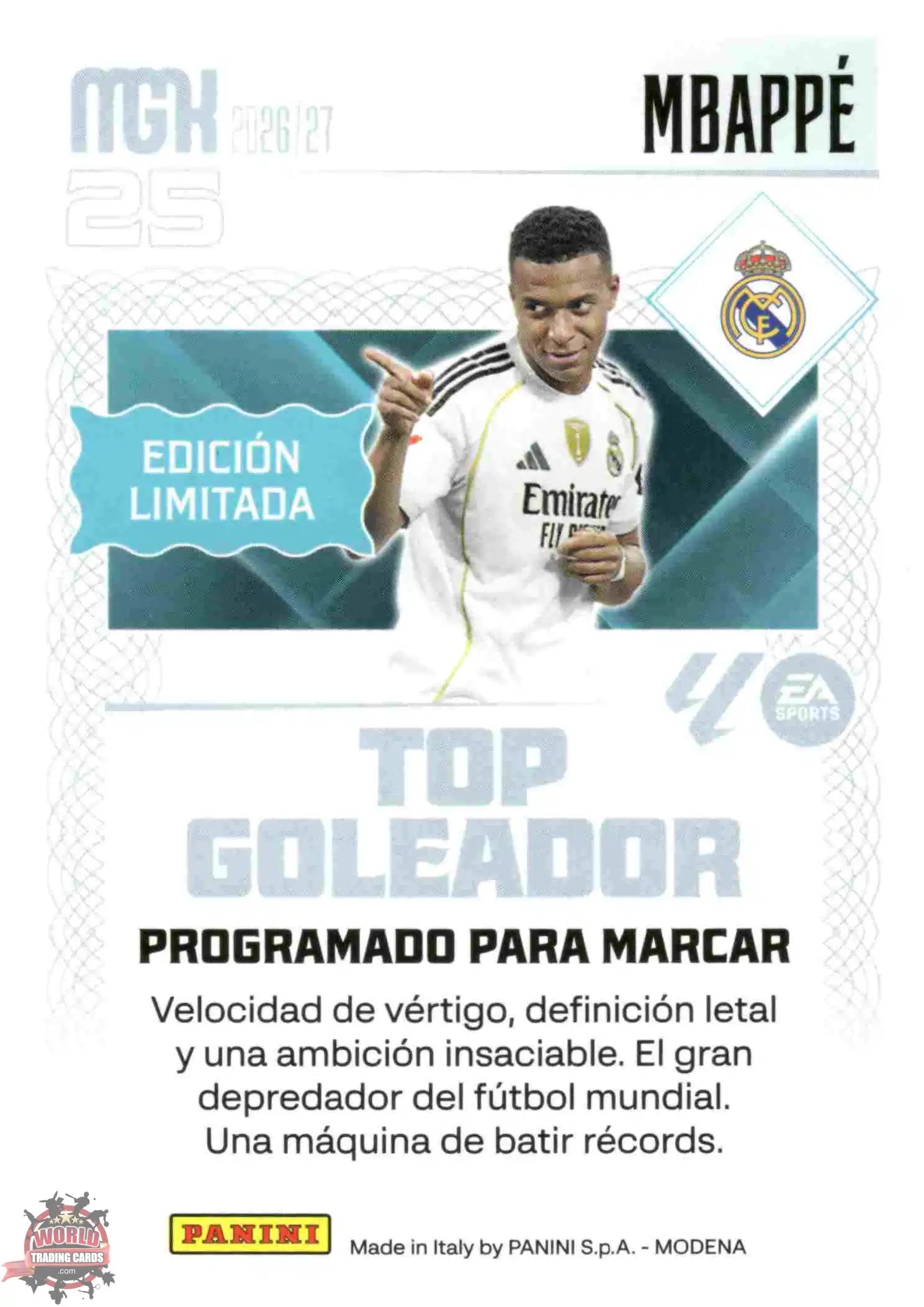 Panini | Megacracks | 2026-2027 | #EL03 | Mbappé | Real Madrid | Edición Limitada