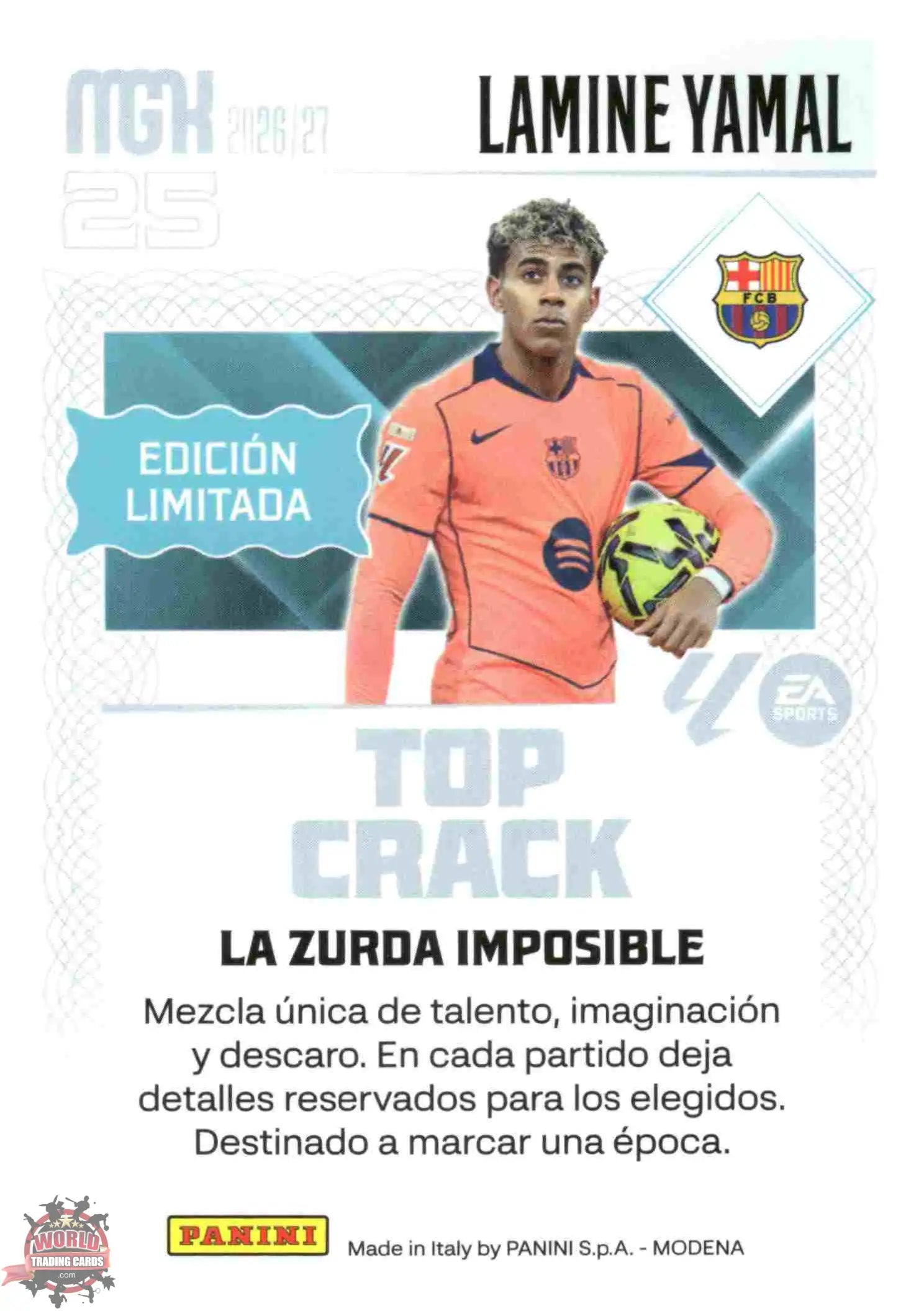 Panini | Megacracks | 2026-2027 | #EL02 | Lamine Yamal | FC Barcelona | Edición Limitada