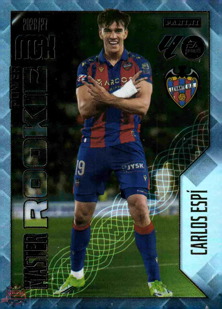 Panini | Megacracks | 2026-2027 | #408P | Carlos Espí | UD Levante | Master Rookie Power