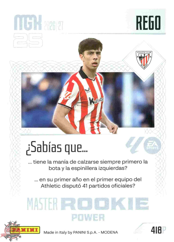 Panini | Megacracks | 2026-2027 | #418P | Rego | Athletic Club | Master Rookie Power