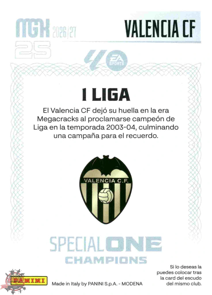 Panini | Megacracks | 2026-2027 | #SOC01 | Valencia | Special One Champions