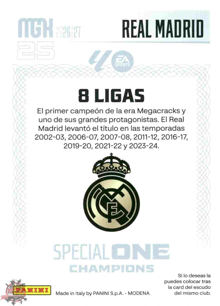 Panini | Megacracks | 2026-2027 | #SOC02 | Real Madrid | Special One Champions