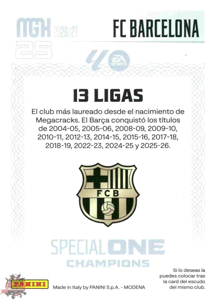 Panini | Megacracks | 2026-2027 | #SOC03 | Barcelona | Special One Champions
