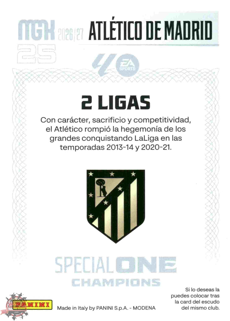 Panini | Megacracks | 2026-2027 | #SOC04 | Atletico de Madrid | Special One Champions