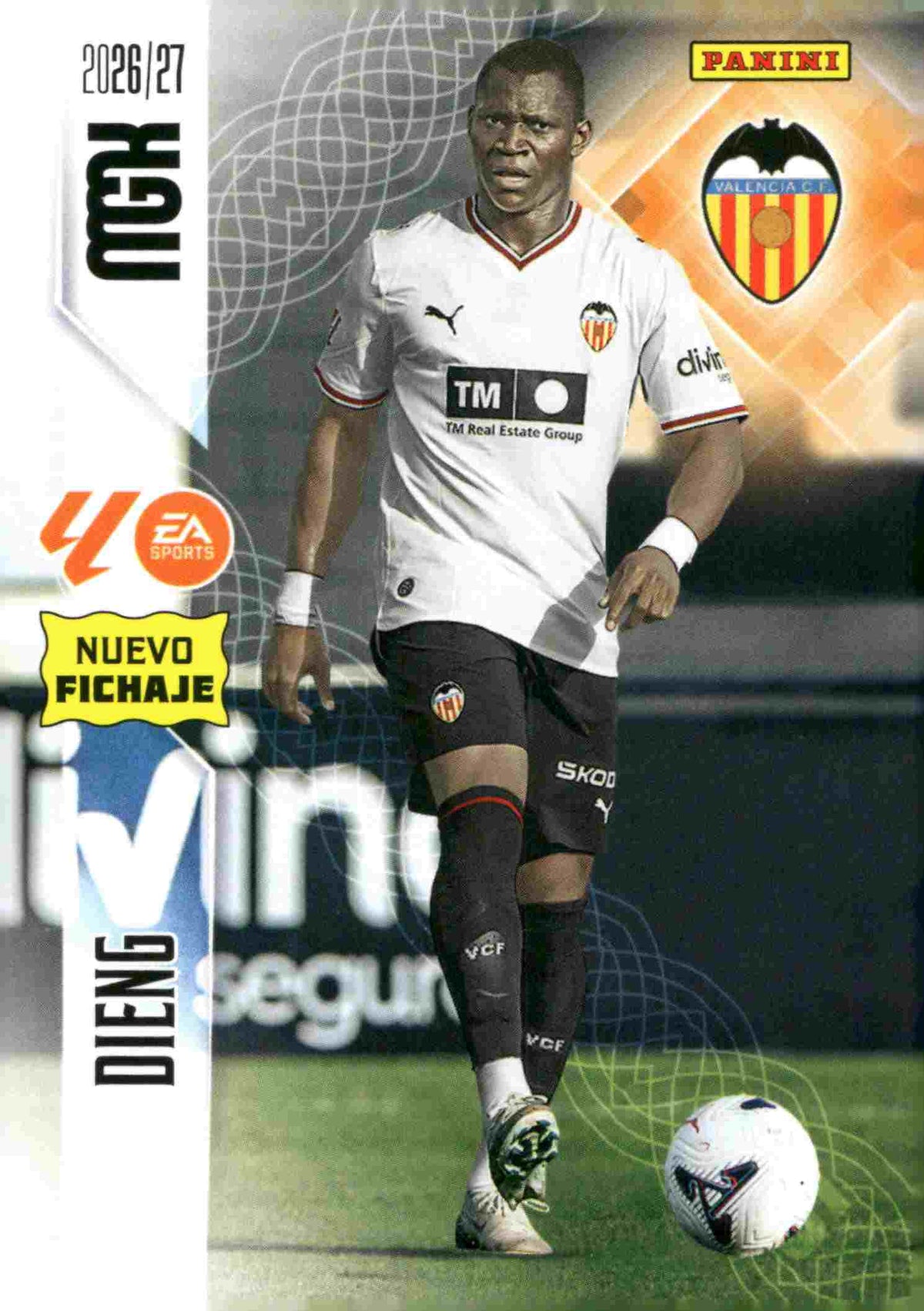 Panini | Megacracks | 2026-2027 | #487 | Dieng | Valencia CF | Nuevo Fichaje