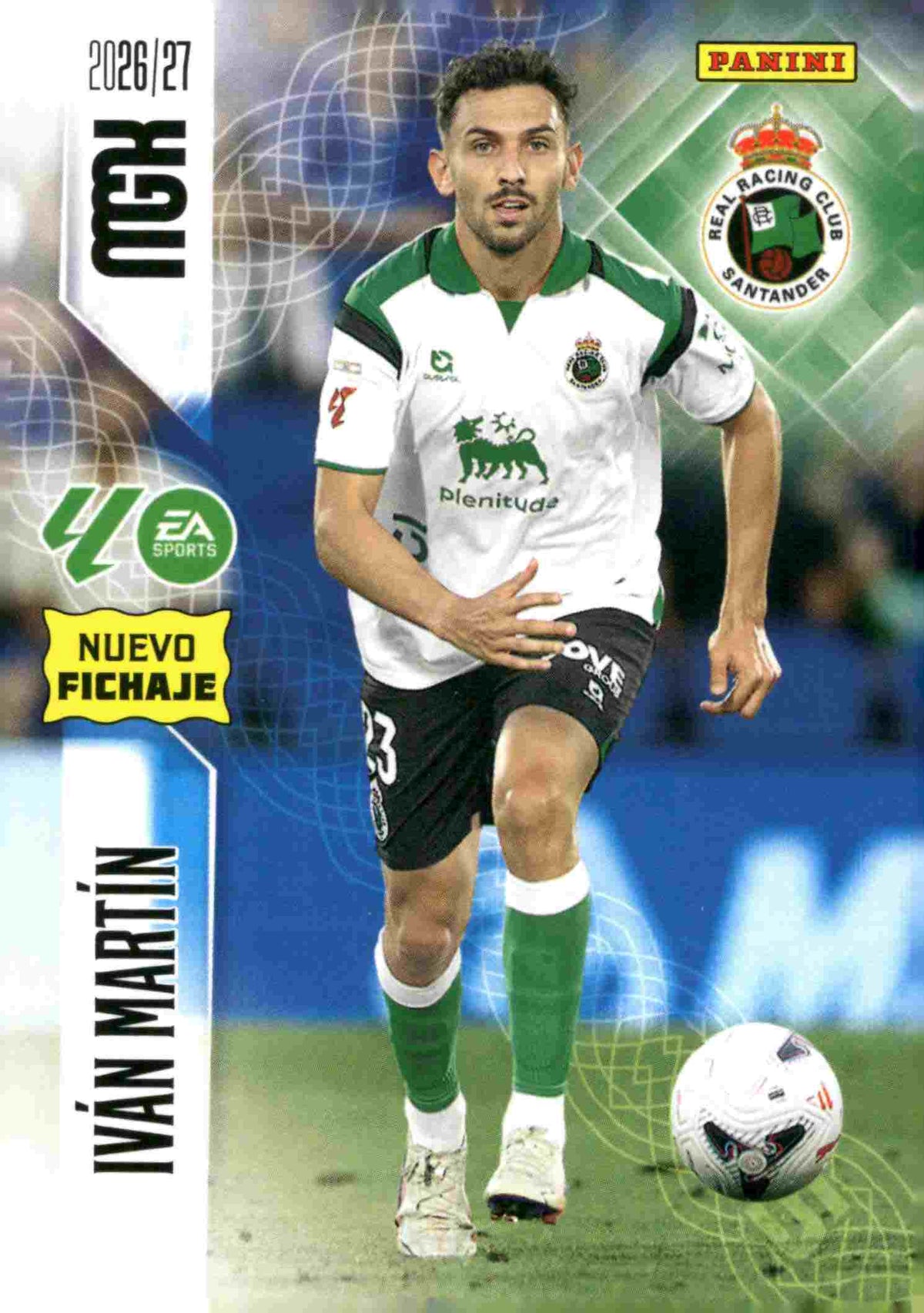 Panini | Megacracks | 2026-2027 | #481 | Iván Martín | R. Racing Club | Nuevo Fichaje