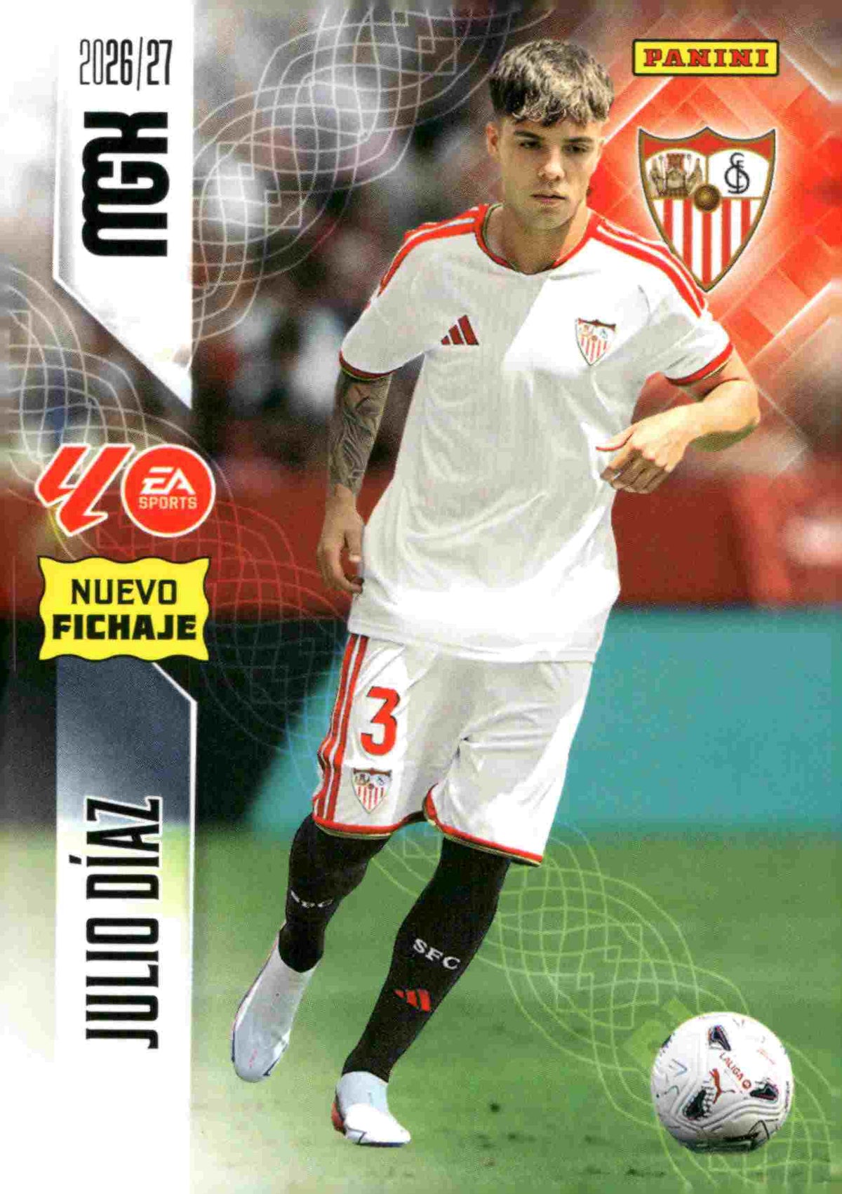 Panini | Megacracks | 2026-2027 | #477 | Julio Díaz | Sevilla FC | Nuevo Fichaje