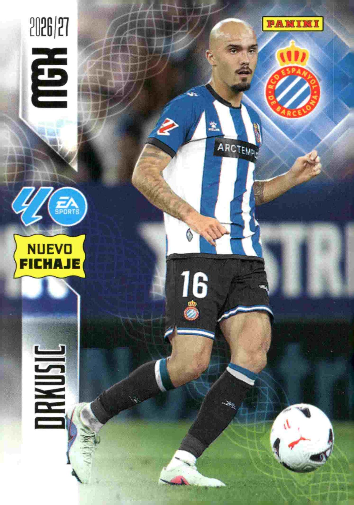Panini | Megacracks | 2026-2027 | #476 | Drkusic | RCD Espanyol | Nuevo Fichaje