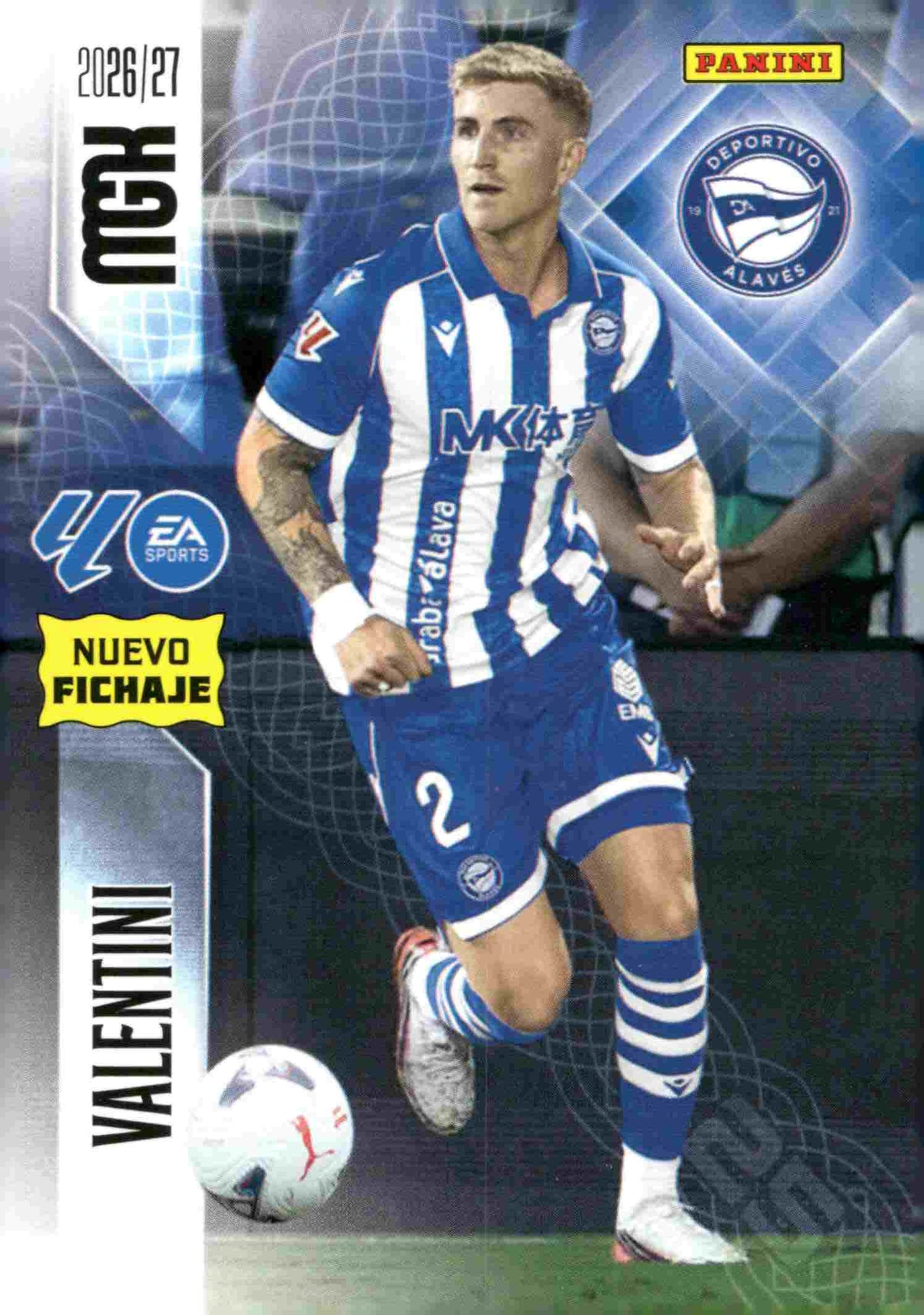 Panini | Megacracks | 2026-2027 | #475 | Valentini | D. Alavés | Nuevo Fichaje
