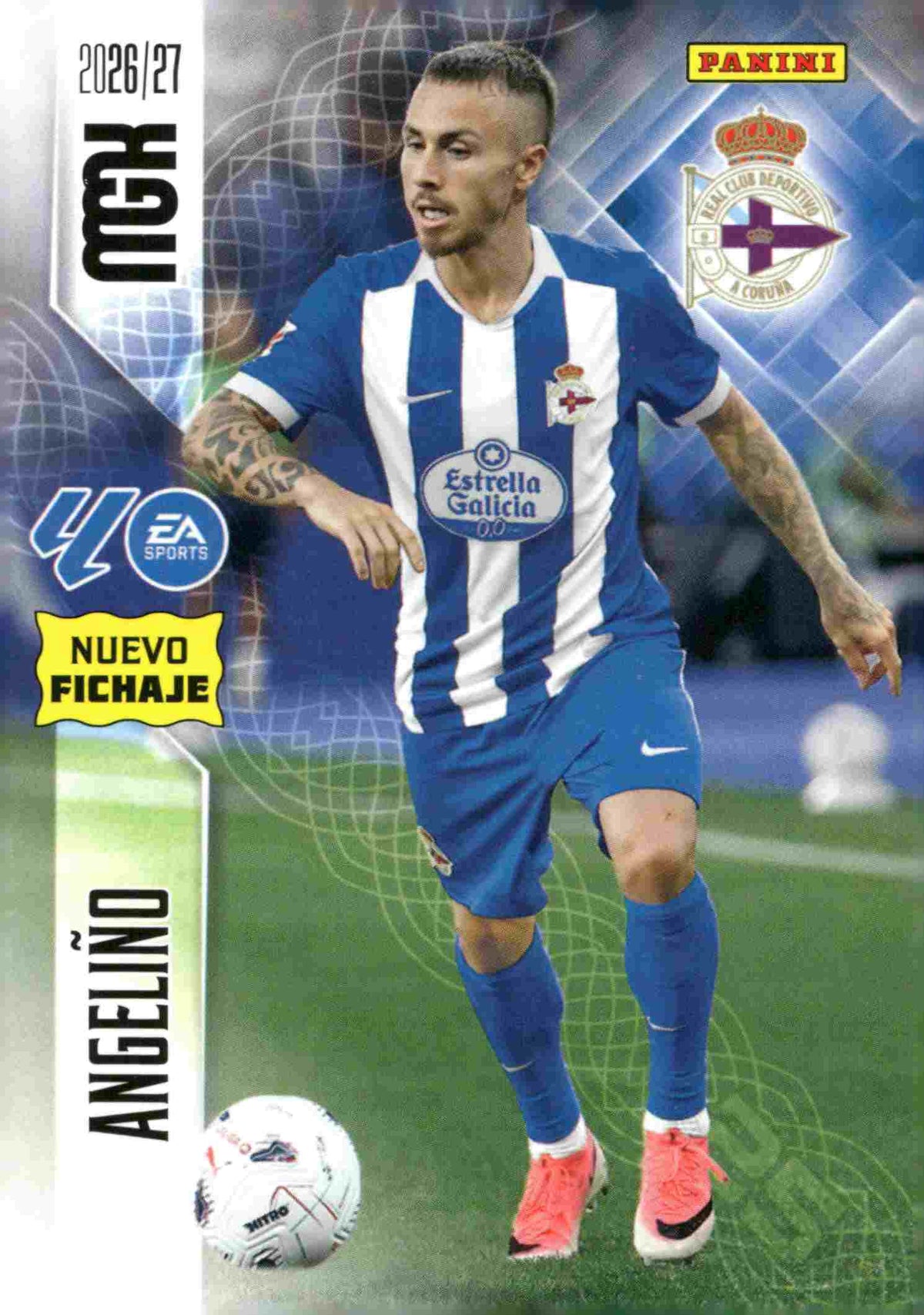 Panini | Megacracks | 2026-2027 | #471 | Angeliño | RC Deportivo | Nuevo Fichaje