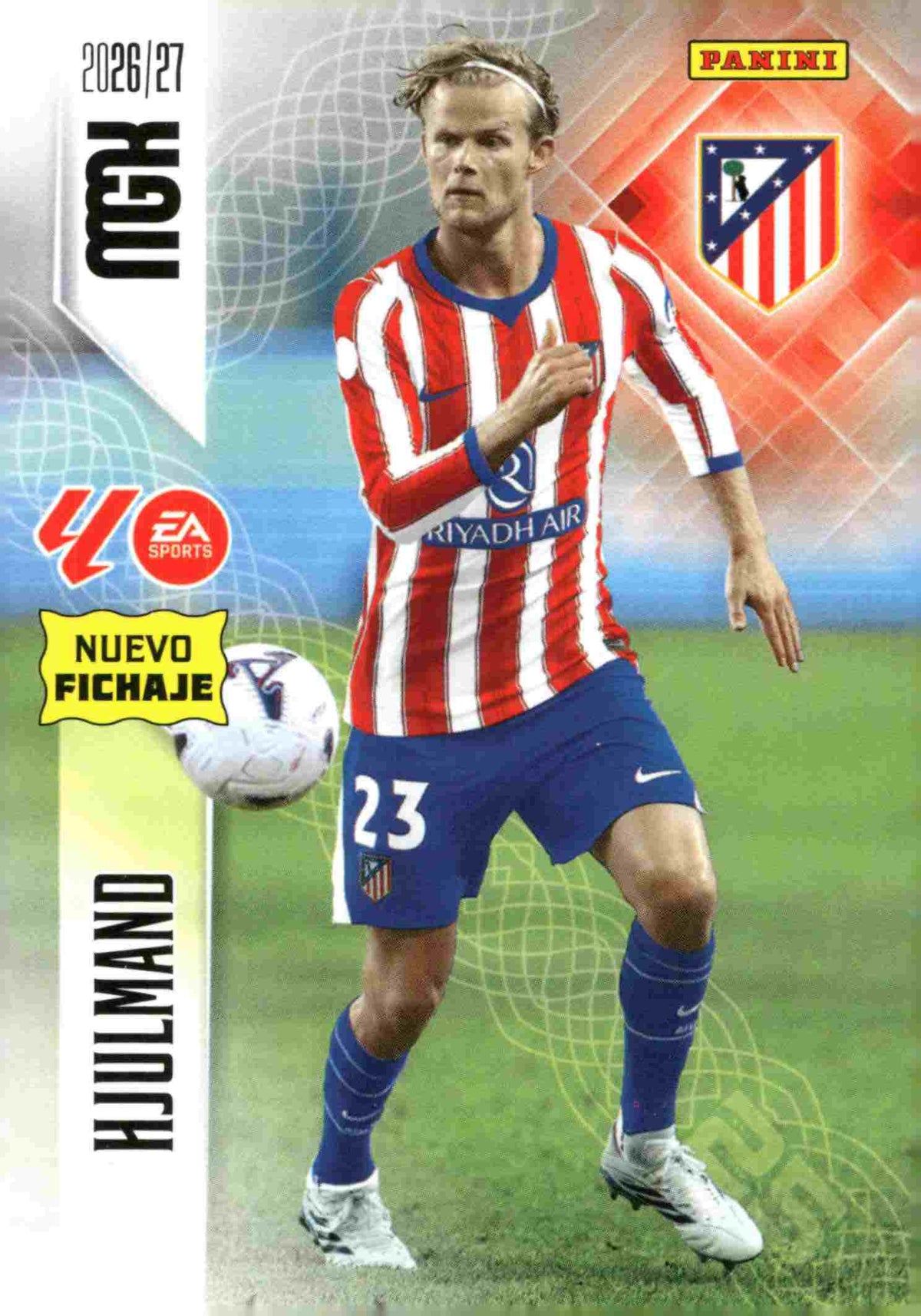Panini | Megacracks | 2026-2027 | #469 | Hjulmand | Atlético de Madrid | Nuevo Fichaje