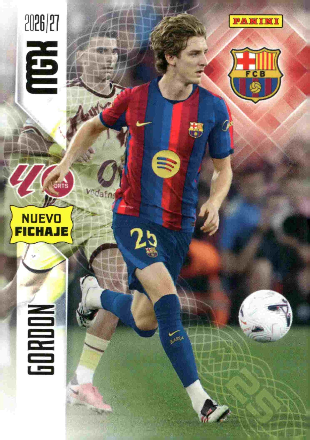 Panini | Megacracks | 2026-2027 | #468 | Gordon | FC Barcelona | Nuevo Fichaje