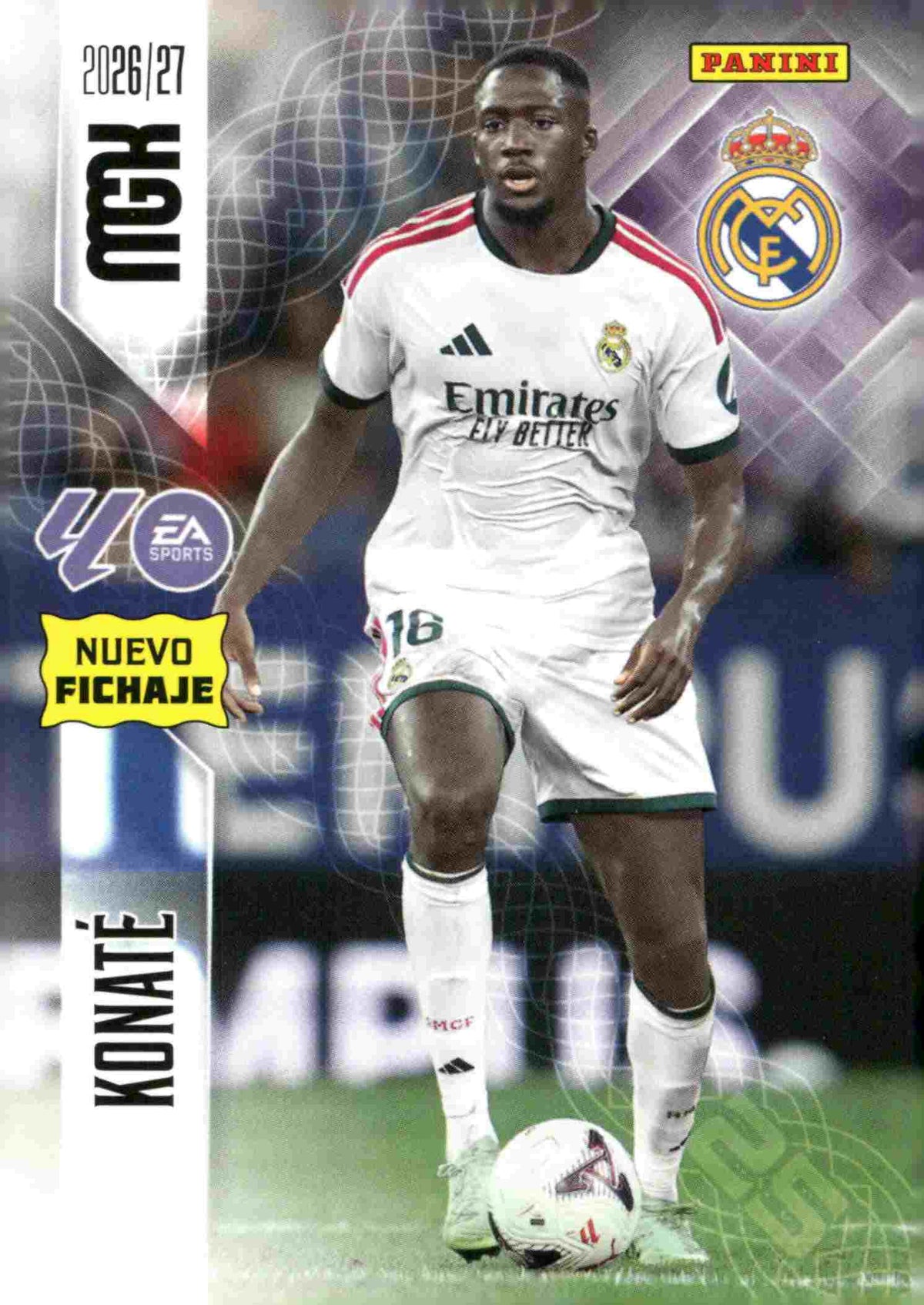 Panini | Megacracks | 2026-2027 | #464 | Konaté | Real Madrid | Nuevo Fichaje