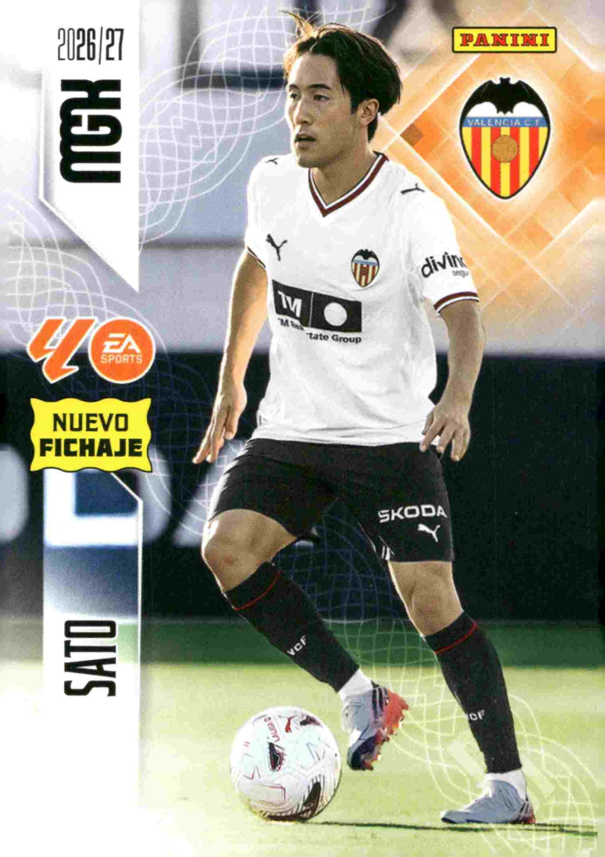 Panini | Megacracks | 2026-2027 | #453 | Sato | Valencia CF | Nuevo Fichaje