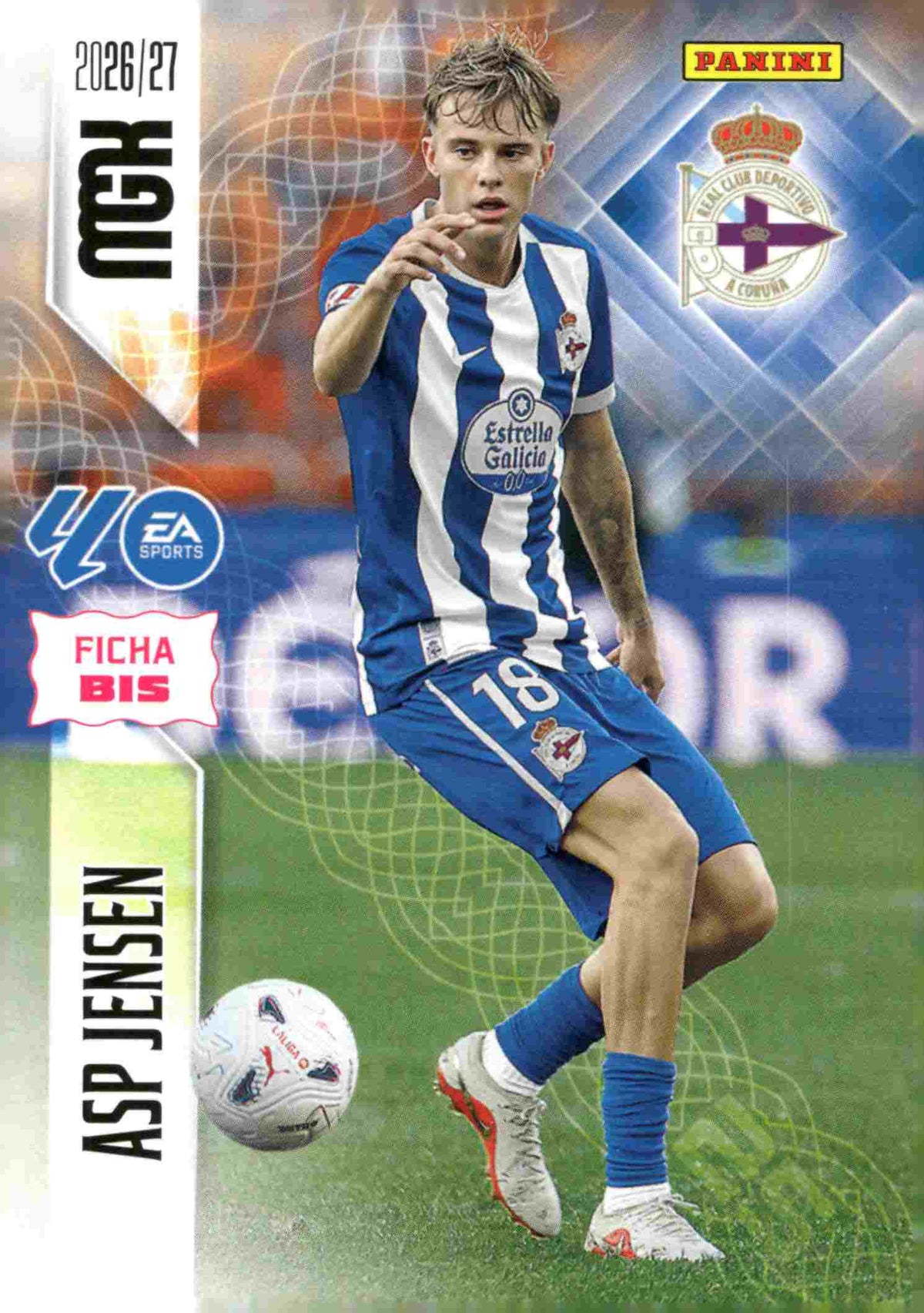 Panini | Megacracks | 2026-2027 | #140 Bis  | Asp Jensen | RC Deportivo | Basico Bis
