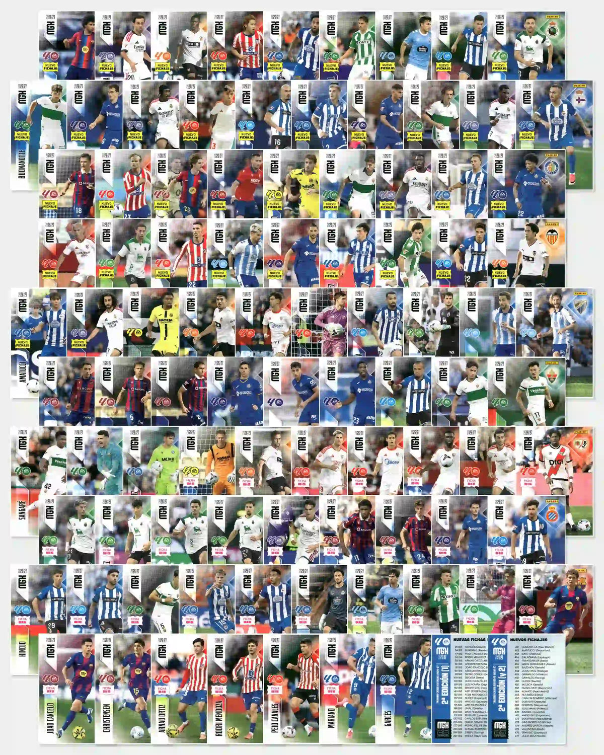 Panini | Megacracks | 2026-2027 | #LB2  | Lote/Bundle | Todas las 94 Cartas 2ª Edición Completa