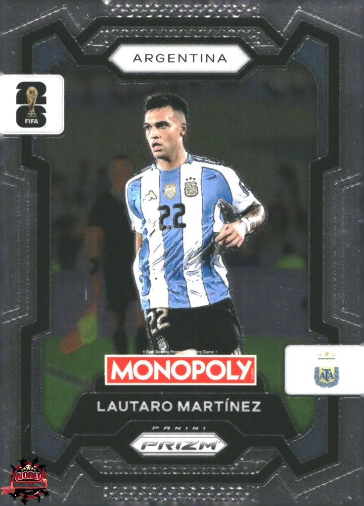 #PMPWC/002 | Panini | Monopoly | Prizm | FIFA World Cup | 2026 | Lautaro Martinez | Base