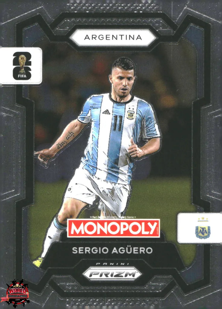 #PMPWC/006 | Panini | Monopoly | Prizm | FIFA World Cup | 2026 | Sergio Aguero | Base