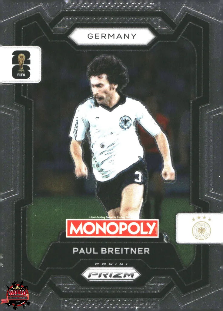 #PMPWC/063 | Panini | Monopoly | Prizm | FIFA World Cup | 2026 | Paul Breitner | Base