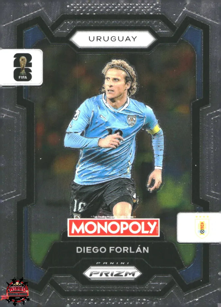 #PMPWC/068 | Panini | Monopoly | Prizm | FIFA World Cup | 2026 | Diego Forlan | Base