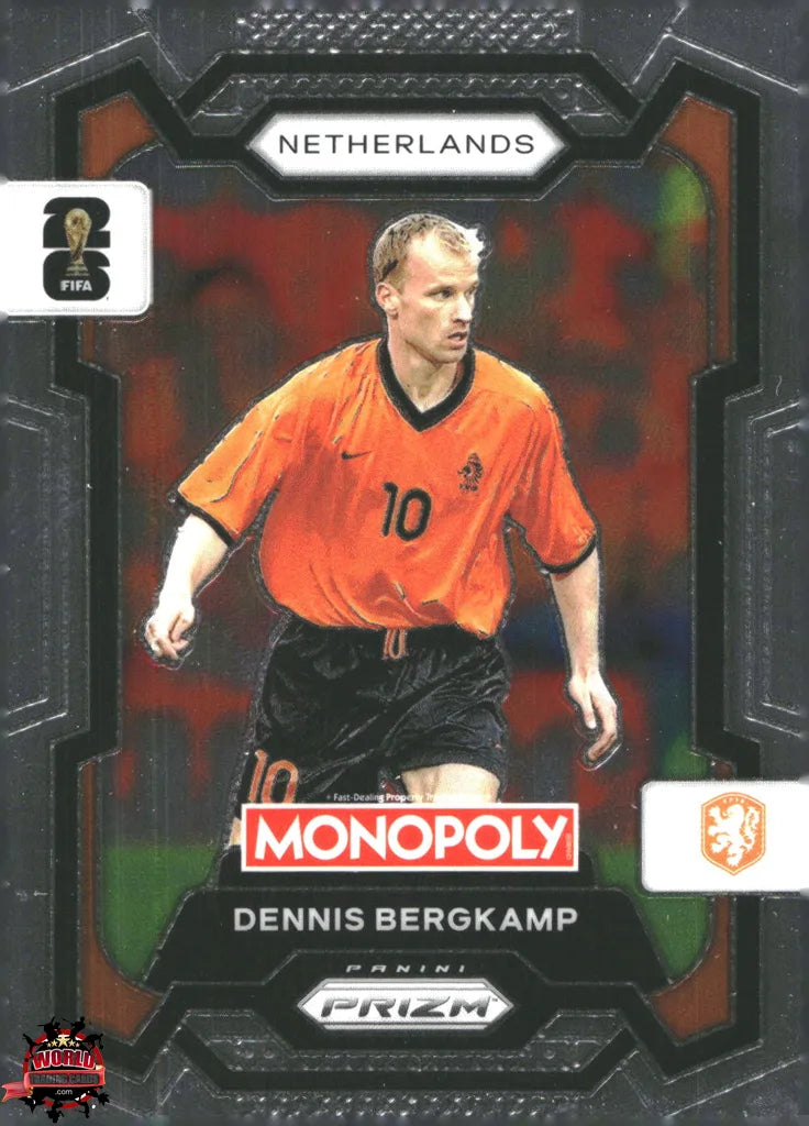 #PMPWC/074 | Panini | Monopoly | Prizm | FIFA World Cup | 2026 | Dennis Bergkamp | Base