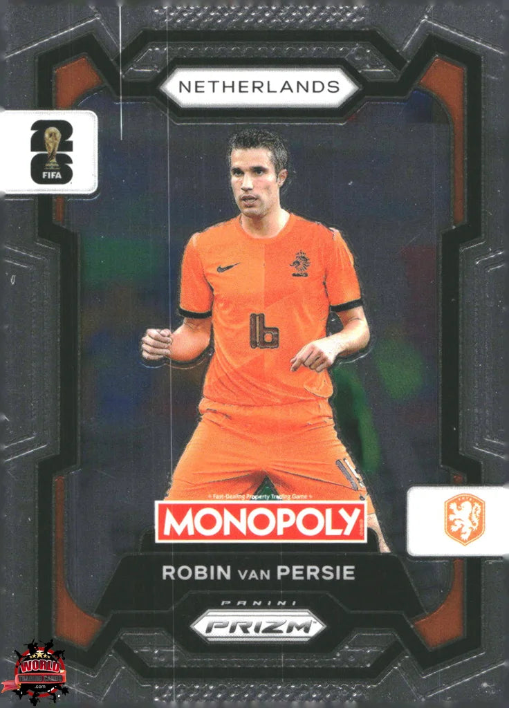 #PMPWC/076 | Panini | Monopoly | Prizm | FIFA World Cup | 2026 | Robin Van Persie | Base