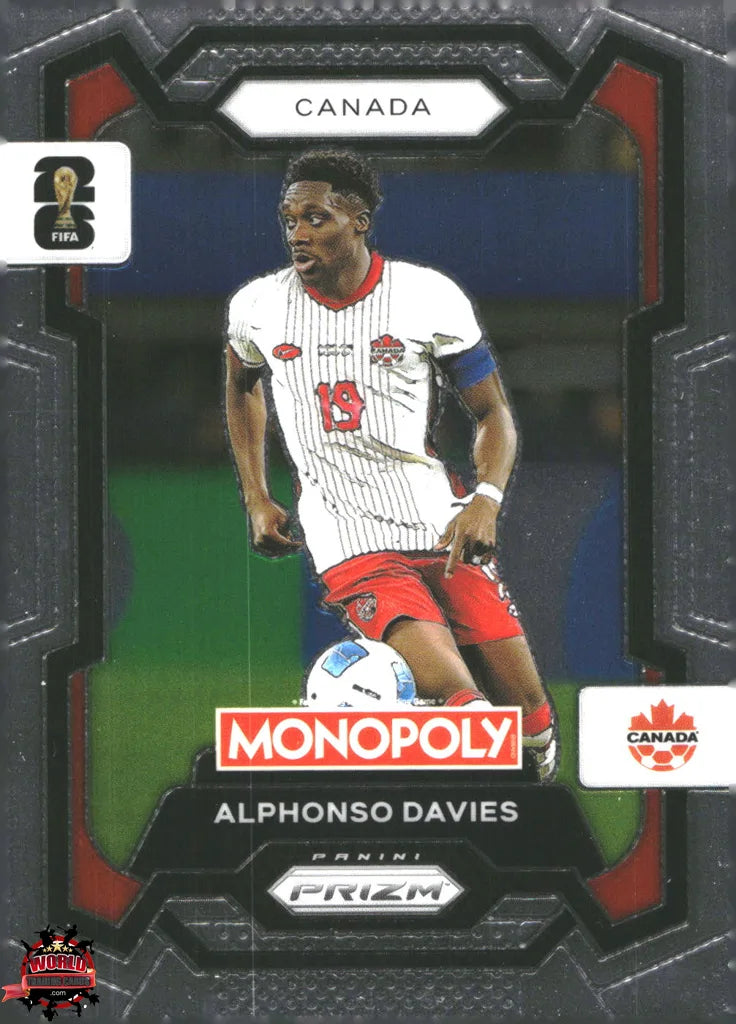 #PMPWC/078 | Panini | Monopoly | Prizm | FIFA World Cup | 2026 | Alphonso Davies | Base