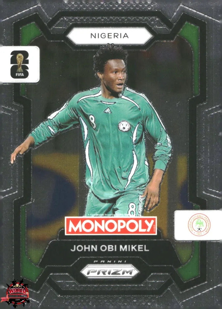 #PMPWC/081 | Panini | Monopoly | Prizm | FIFA World Cup | 2026 | John Obi Mikel | Base