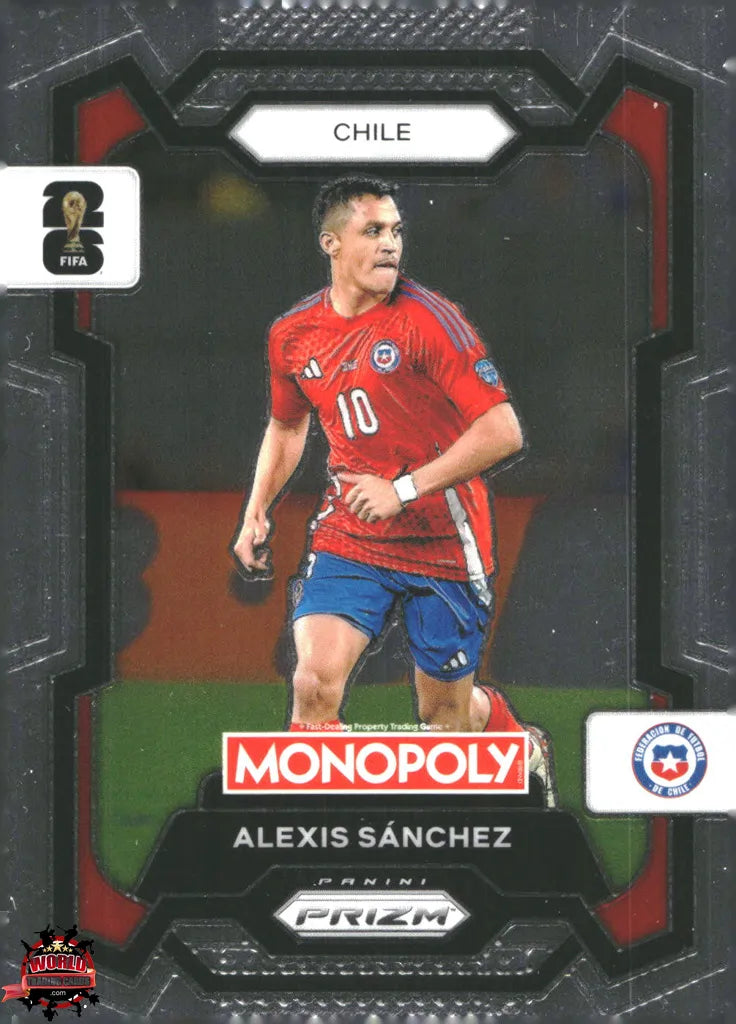 #PMPWC/085 | Panini | Monopoly | Prizm | FIFA World Cup | 2026 | Alexis Sanchez | Base