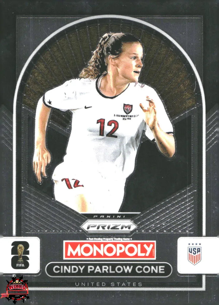 #PMPWC/086 | Panini | Monopoly | Prizm | FIFA World Cup | 2026 | Cindy Parlow Cone | Base