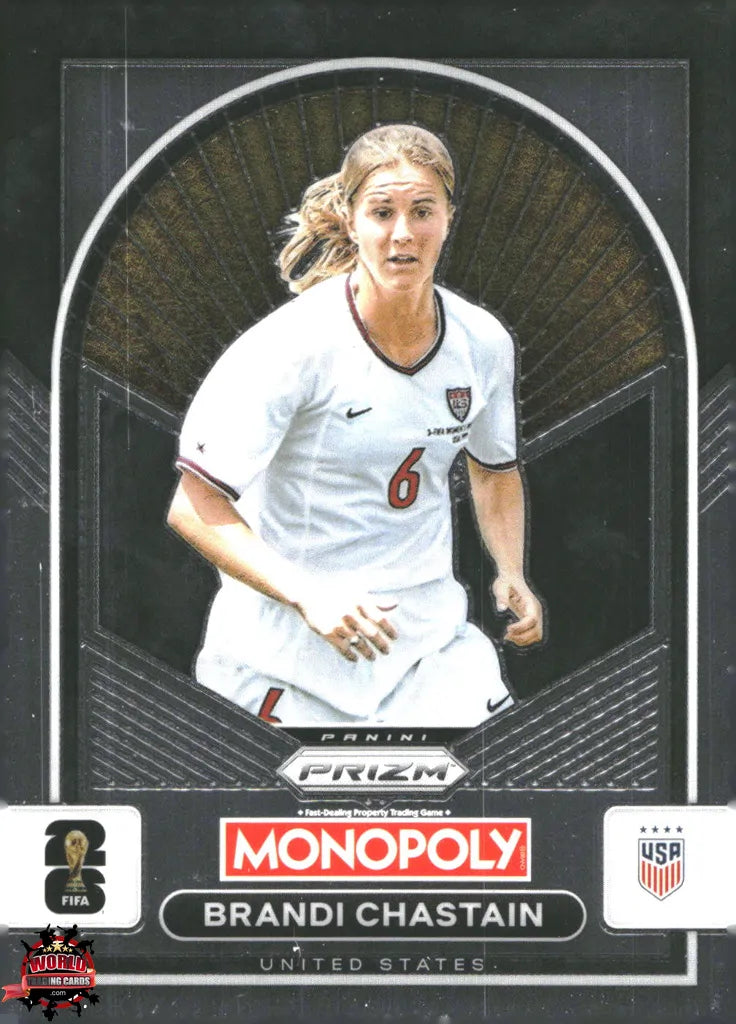 #PMPWC/089 | Panini | Monopoly | Prizm | FIFA World Cup | 2026 | Brandi Chastain | Base