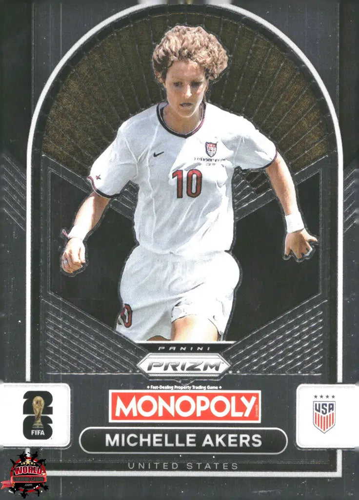 #PMPWC/090 | Panini | Monopoly | Prizm | FIFA World Cup | 2026 | Michelle Akers | Base