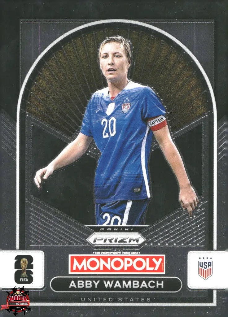 #PMPWC/092 | Panini | Monopoly | Prizm | FIFA World Cup | 2026 | Abby Wambach | Base