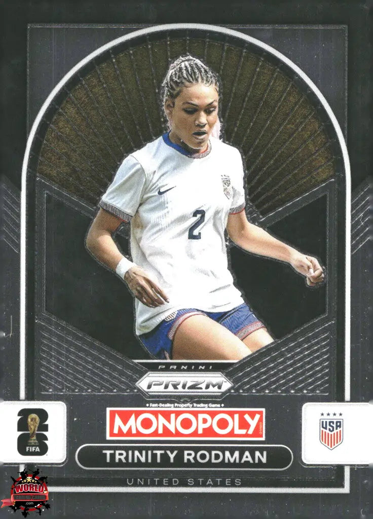 #PMPWC/094 | Panini | Monopoly | Prizm | FIFA World Cup | 2026 | Trinity Rodman | Base