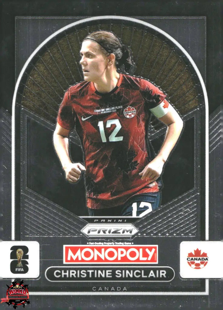 #PMPWC/100 | Panini | Monopoly | Prizm | FIFA World Cup | 2026 | Christine Sinclair | Base