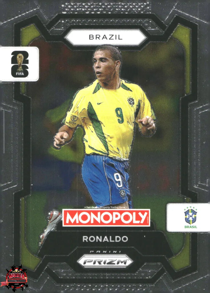 #PMPWC/018 | Panini | Monopoly | Prizm | FIFA World Cup | 2026 | Ronaldo Nazario | Base