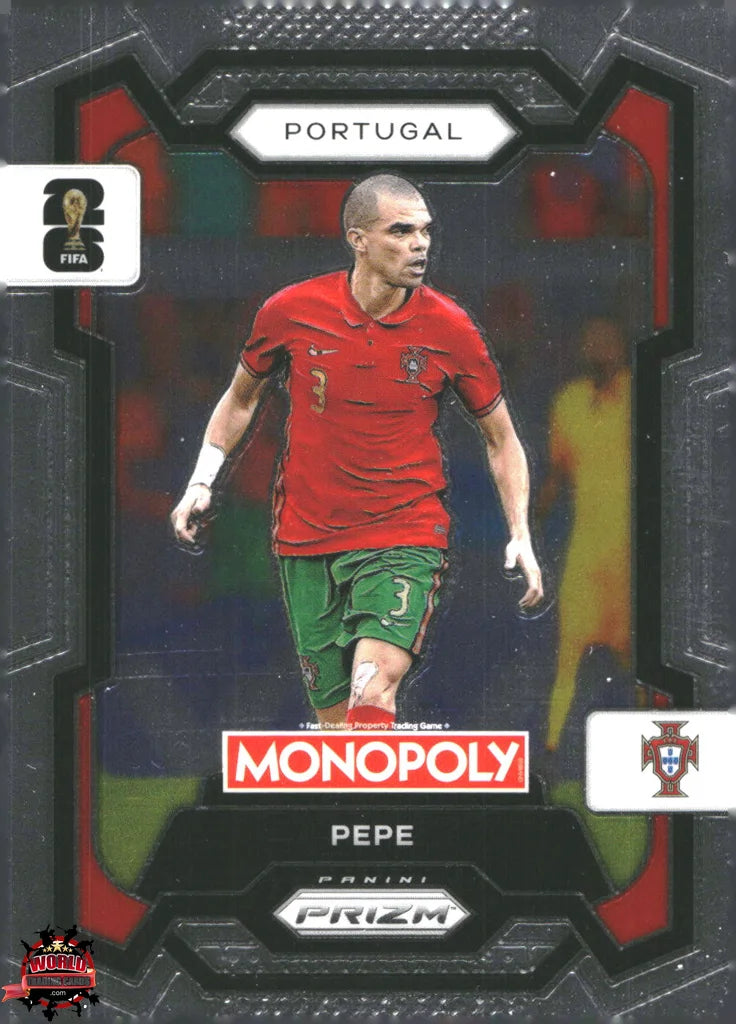 #PMPWC/028 | Panini | Monopoly | Prizm | FIFA World Cup | 2026 | Pepe | Base