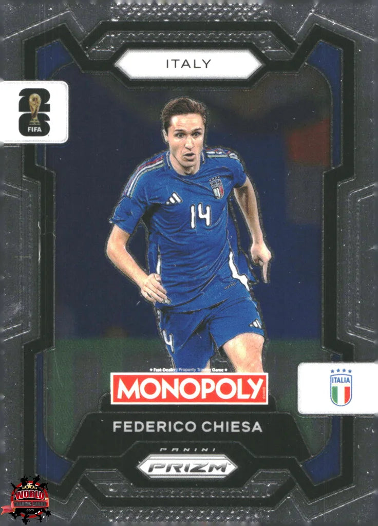 #PMPWC/035 | Panini | Monopoly | Prizm | FIFA World Cup | 2026 | Federico Chiesa | Base