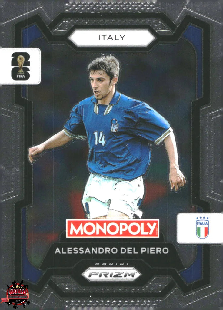 #PMPWC/039 | Panini | Monopoly | Prizm | FIFA World Cup | 2026 | Alessandro Del Piero | Base