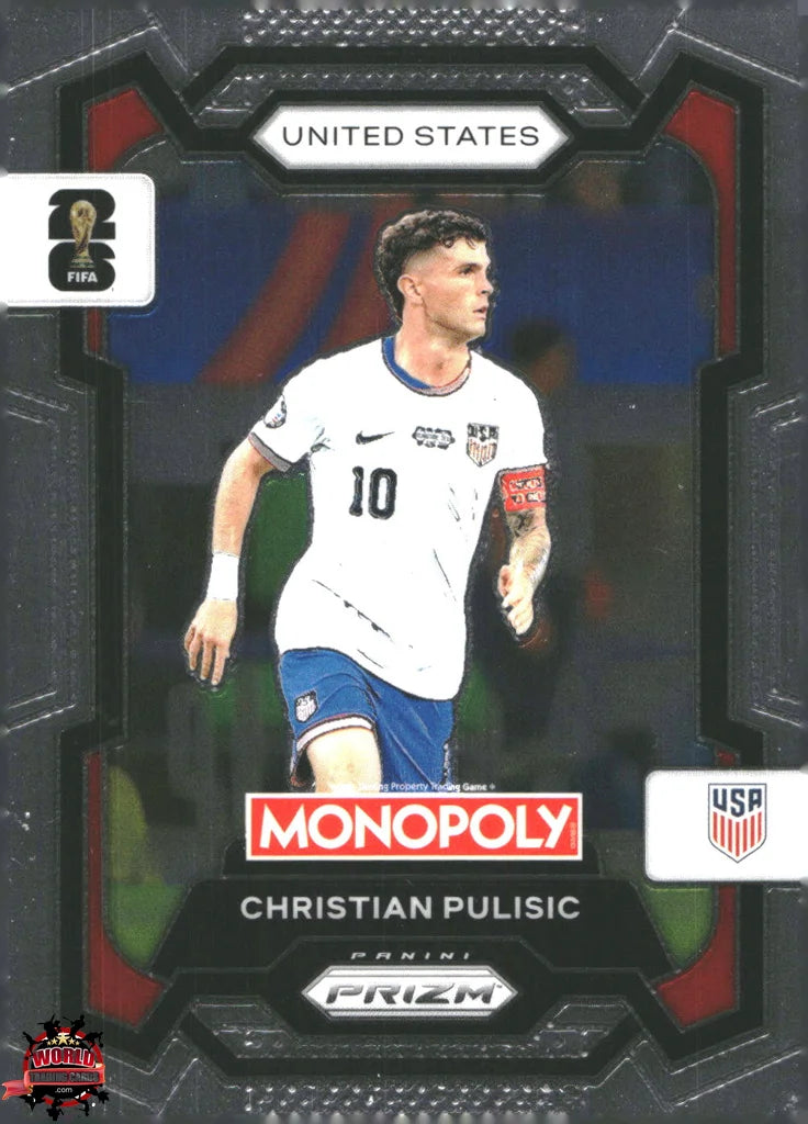 #PMPWC/047 | Panini | Monopoly | Prizm | FIFA World Cup | 2026 | Christian Pulisic | Base