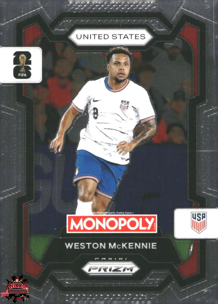#PMPWC/050 | Panini | Monopoly | Prizm | FIFA World Cup | 2026 | Weston Mckennie | Base