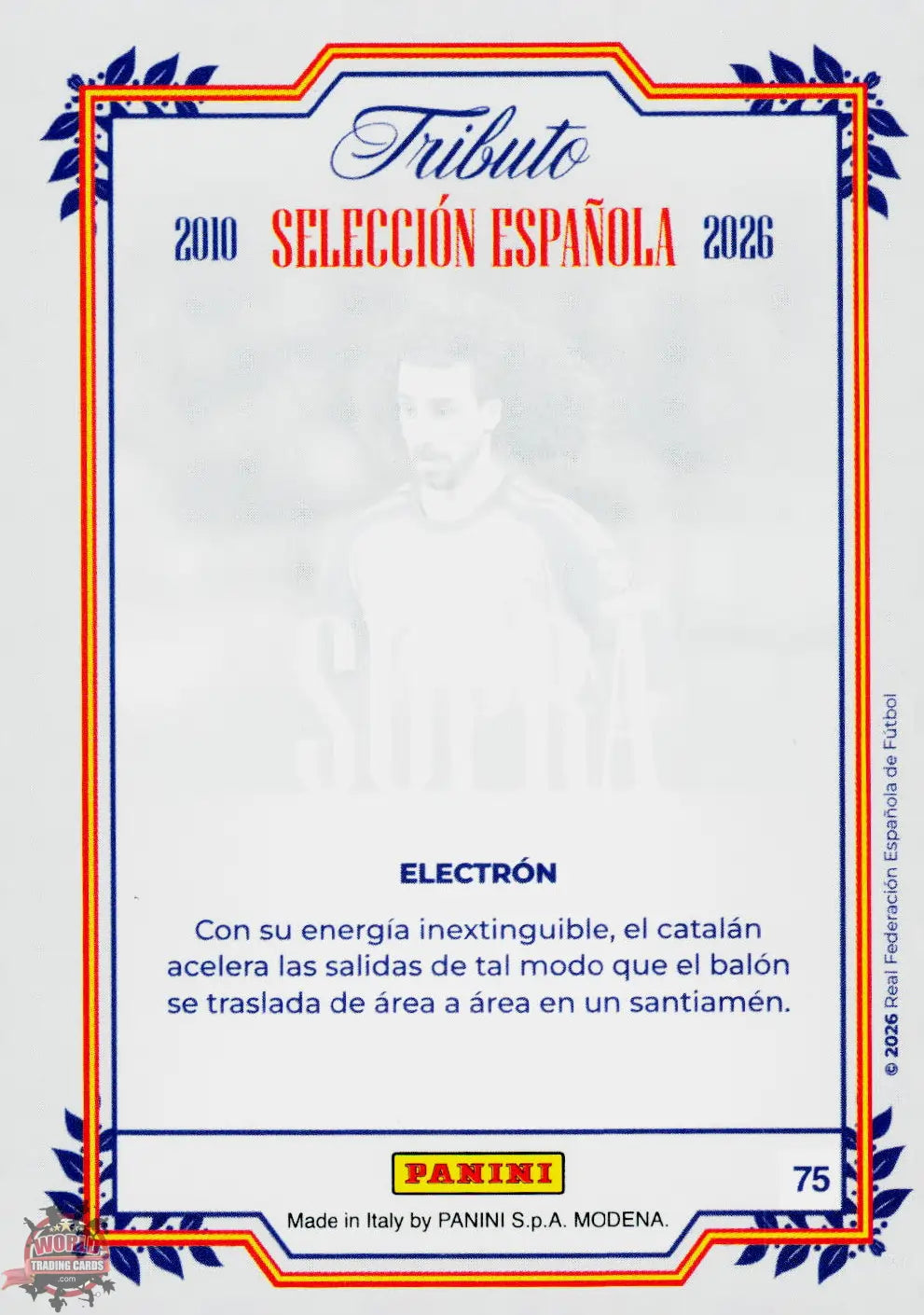 #PTBESP/75 | Panini | Tributo España | Vamos Campeones | 2026 | SUPRA | Cucurella