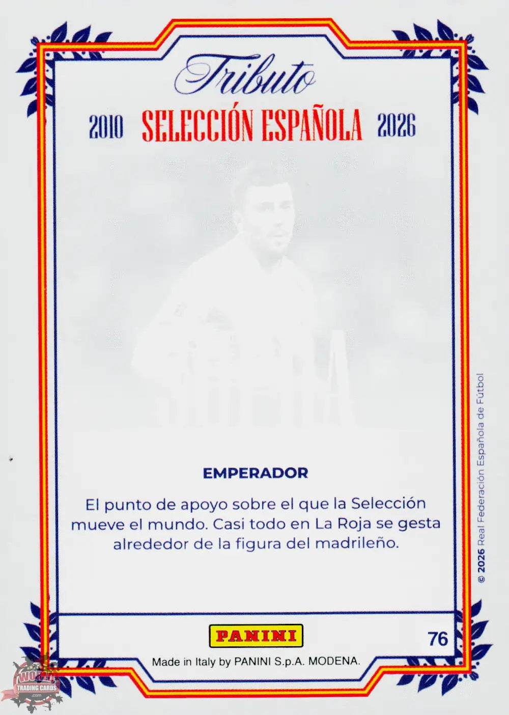 #PTBESP/76 | Panini | Tributo España | Vamos Campeones | 2026 | SUPRA | Rodri