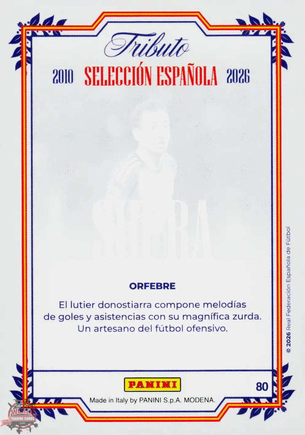 #PTBESP/80 | Panini | Tributo España | Vamos Campeones | 2026 | SUPRA | Oyarzabal