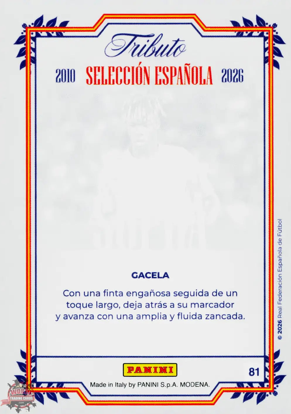 #PTBESP/81 | Panini | Tributo España | Vamos Campeones | 2026 | SUPRA | Nico Williams